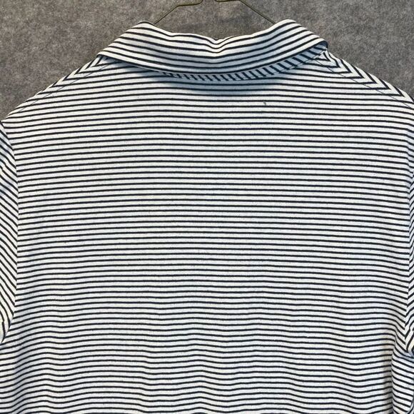VINEYARD VINES Edgartown Polo Shirt Men's Small Black White Striped Short Sleeve - Picture 10 of 14
